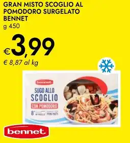 Bennet Gran misto scoglio al pomodoro surgelato BENNET offerta