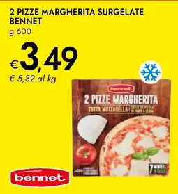 Bennet 2 pizze margherita surgelate BENNET offerta