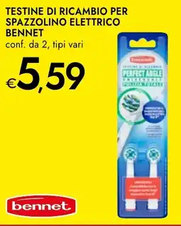 Bennet Testine di ricambio per spazzolino elettrico BENNET offerta