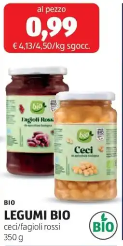 ALDI Bio legumi bio ceci/fagioli rossi offerta