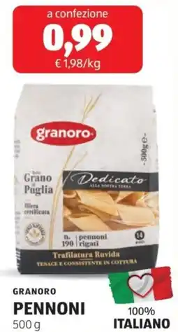 ALDI Granoro pennoni offerta