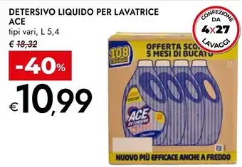 Bennet Detersivo liquido per lavatrice ACE offerta