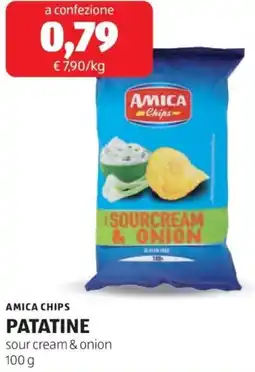 ALDI Amica chips patatine sour cream & onion offerta