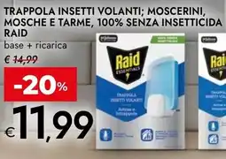 Bennet Trappola insetti volanti; moscerini, mosche e tarme, 100% senza insetticida RAID offerta