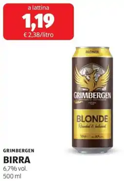 ALDI Grimbergen birra 6,7% vol. offerta