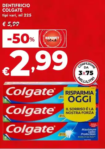 Bennet Dentifricio COLGATE offerta