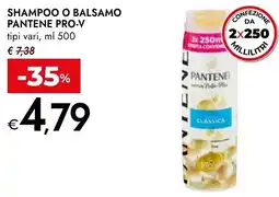 Bennet Shampoo o balsamo PANTENE PRO-V offerta
