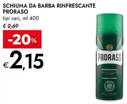 Bennet Schiuma da barba rinfrescante PRORASO offerta