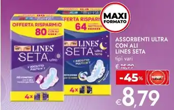 Bennet Assorbenti ultra con ali LINES SETA offerta