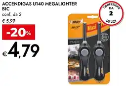Bennet Accendigas u140 megalighter BIC offerta
