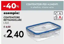 Bennet Casa contenitore rettangolare offerta
