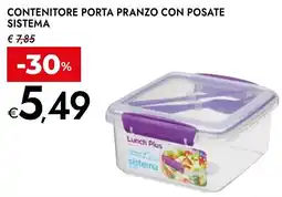 Bennet Contenitore porta pranzo con posate SISTEMA offerta