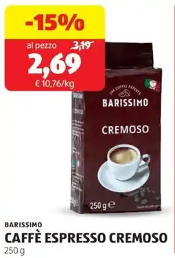 ALDI Barissimo caffè espresso cremoso offerta