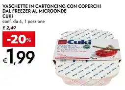 Bennet Vaschette in cartoncino con coperchi dal freezer al microonde CUKI offerta