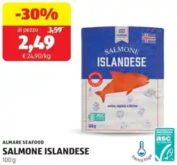ALDI Almare seafood salmone islandese offerta