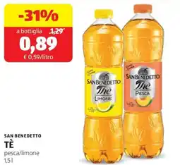 ALDI San benedetto tè pesca/limone offerta