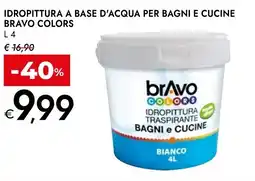 Bennet Idropittura a base d'acqua per bagni e cucine BRAVO COLORS offerta