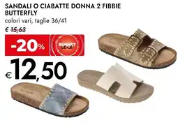 Bennet Sandali o ciabatte donna 2 fibbie BUTTERFLY offerta