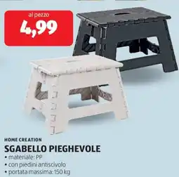 ALDI Home creation sgabello pieghevole offerta