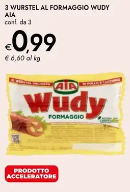 Bennet 3 wurstel al formaggio wudy AIA offerta