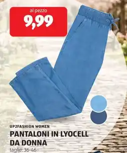ALDI Up2fashion women pantaloni in lyocell da donna offerta