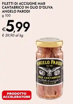 Bennet Filetti di acciughe mar cantabrico in olio d'oliva ANGELO PARODI offerta