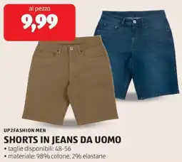 ALDI Up2fashion men shorts in jeans da uomo offerta