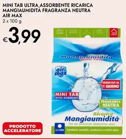 Bennet Mini tab ultra assorbente ricarica mangiaumidita fragranza neutra AIR MAX offerta