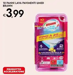 Bennet 10 panni lava pavimenti umidi BRAWN offerta