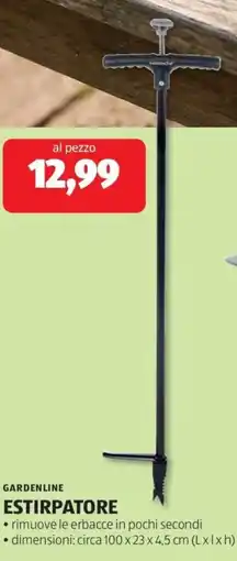 ALDI Gardenline estirpatore offerta
