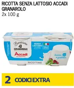 Bennet Ricotta senza lattosio accadì GRANAROLO offerta