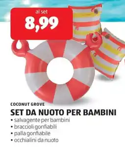ALDI Coconut grove set da nuoto per bambini offerta