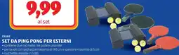 ALDI Crane set da ping pong per esterni offerta