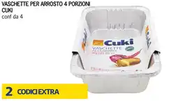 Bennet Vaschette per arrosto 4 porzioni CUKI offerta