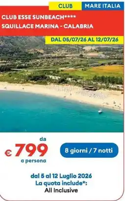 MD Discount Club esse sunbeach squillace marina - calabria offerta