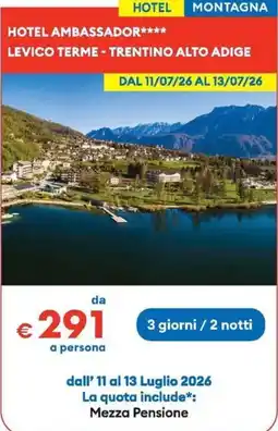 MD Discount Hotel ambassador levico terme - trentino alto adige offerta