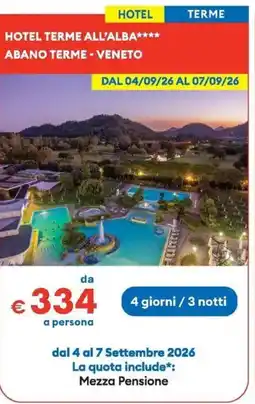 MD Discount Hotel terme all'alba abano terme - veneto offerta
