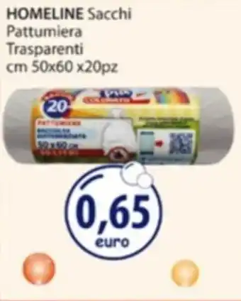 Acqua & Sapone HOMELINE Sacchi Pattumiera Trasparenti offerta