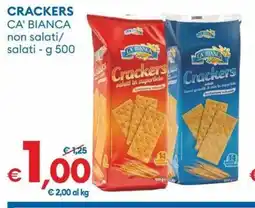 MD Discount Crackers ca' bianca non salati/ salati offerta