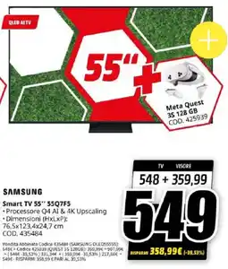 MediaWorld SAMSUNG Smart TV 55" 55Q7F5 offerta
