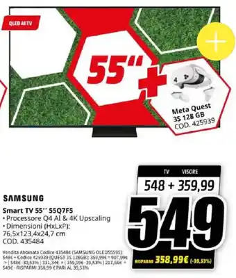 SAMSUNG Smart TV 55" 55Q7F5