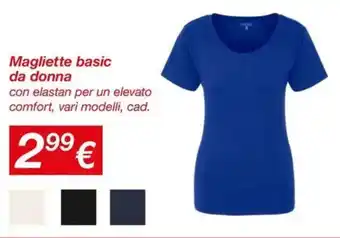 Magliette basic da donna
