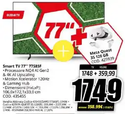 MediaWorld SAMSUNG Smart TV 77" 77S85F offerta