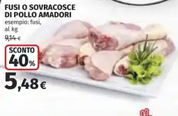 Coop Fusi o sovracosce di pollo AMADORI offerta