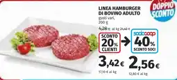 Coop Linea hamburger di bovino adulto offerta