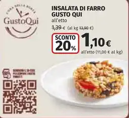 Coop Insalata di farro GUSTO QUI offerta