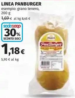 Coop Linea PANBURGER offerta