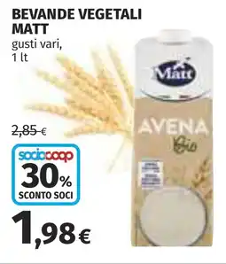 Coop Bevande vegetali MATT offerta
