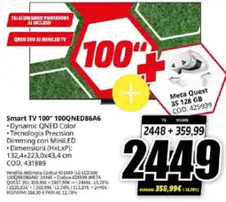MediaWorld LG Smart TV 100" 100QNED86A6 offerta