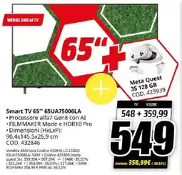 MediaWorld LG Smart TV 65" 65UA75006LA offerta